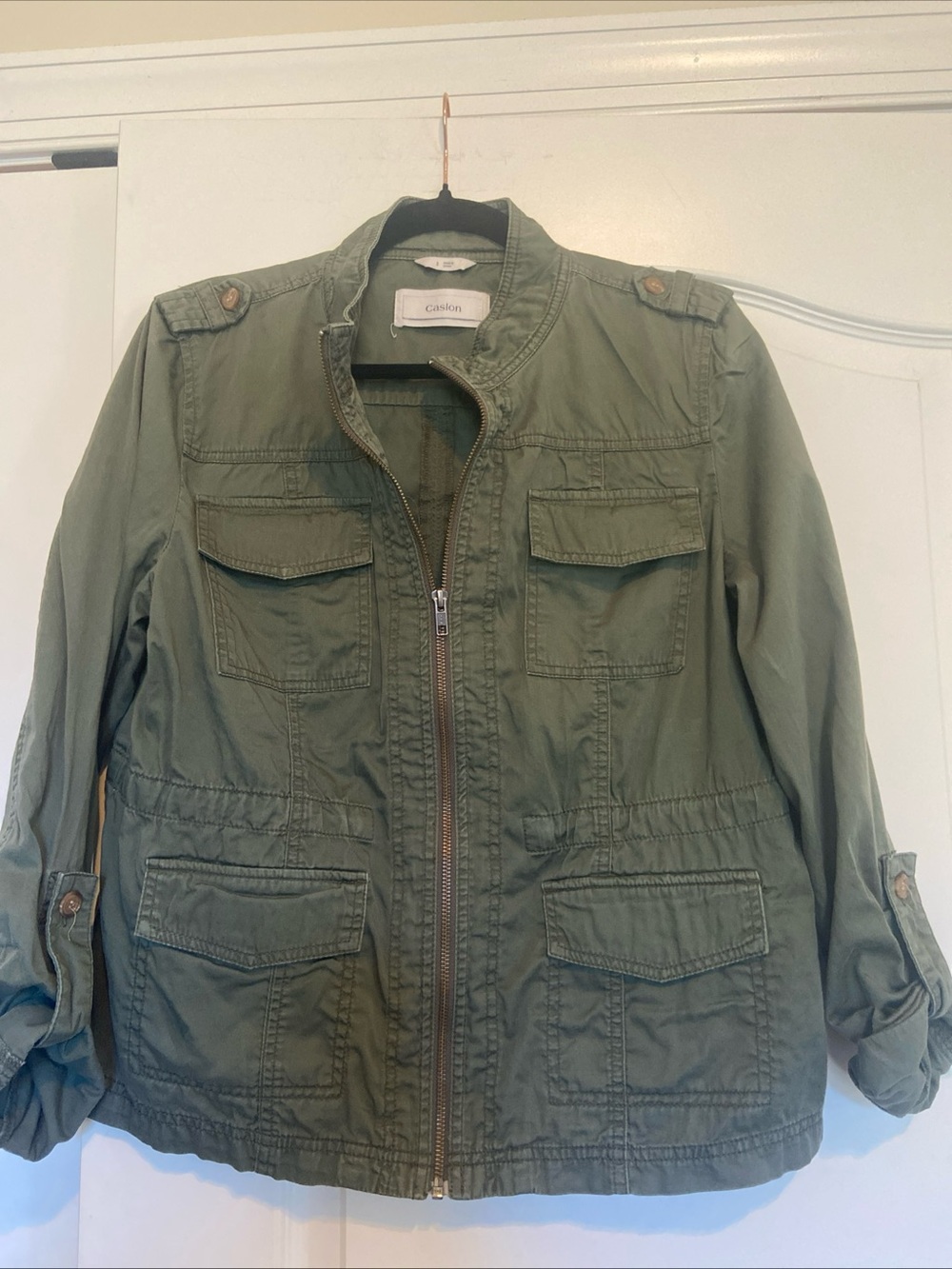 Caslon Olive Green Women's Utility Field Jacket